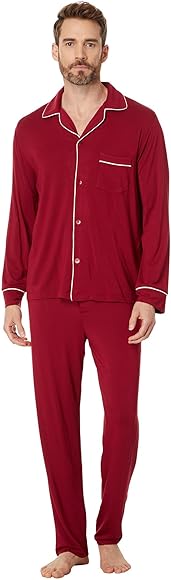 Eberjey William Pj Set Sangria/Ivory