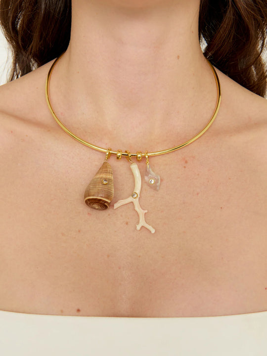 Eliou Briny Necklace Brown