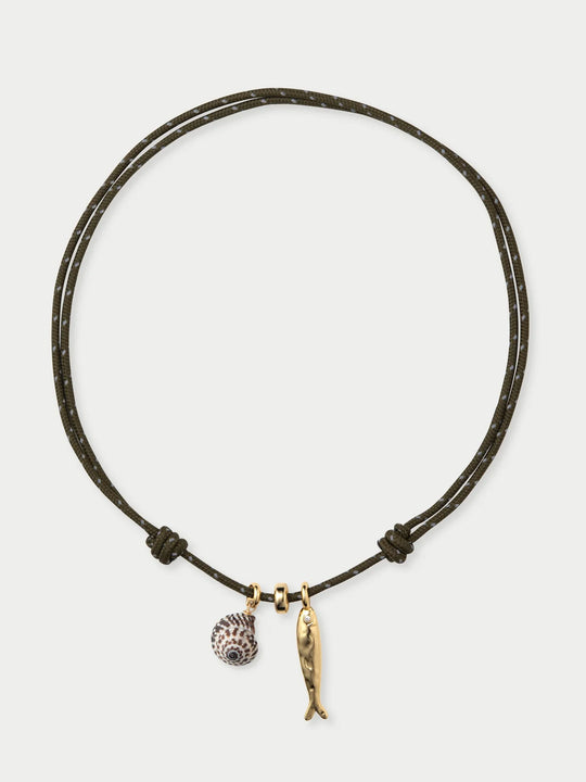 Eliou Corvo Necklace Green