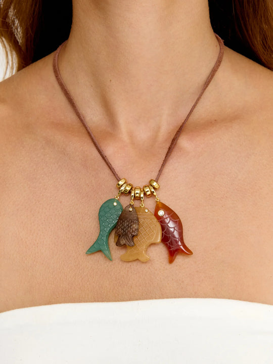 Eliou Fish Charm Wrap Multicolor
