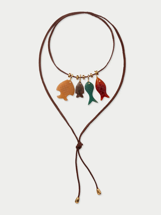 Eliou Fish Charm Wrap Multicolor