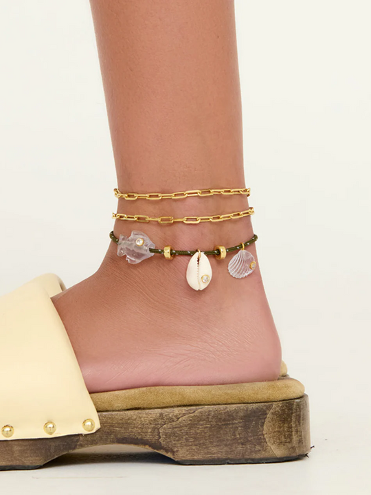 Eliou Reef Anklet Green