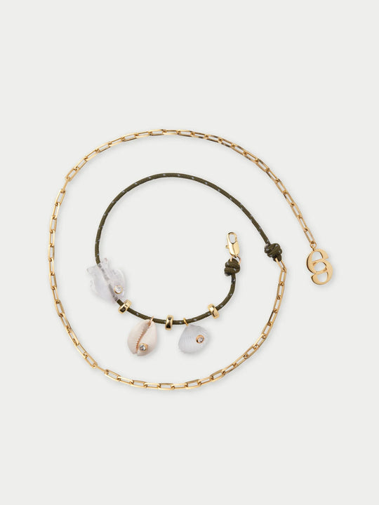 Eliou Reef Anklet Green