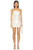 Elodie Sequin Mini Dress Cream