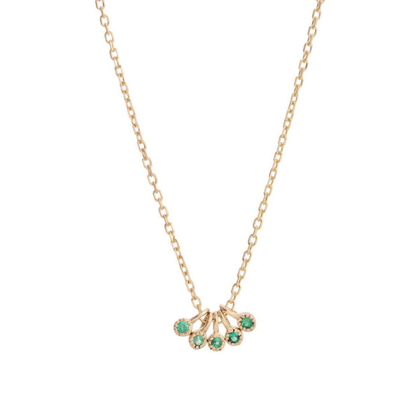 Jennie Kwon Designs Emerald Milestones Necklace 16"