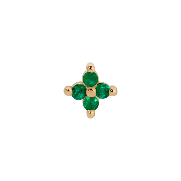 Jennie Kwon Designs Emerald Sundrop Stud (Single)