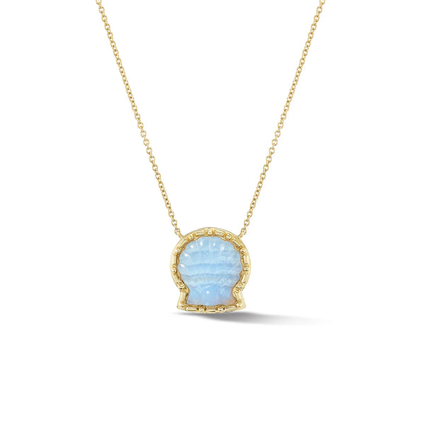 Emily Weld Collins Taras Shell in Blue Lace Agate