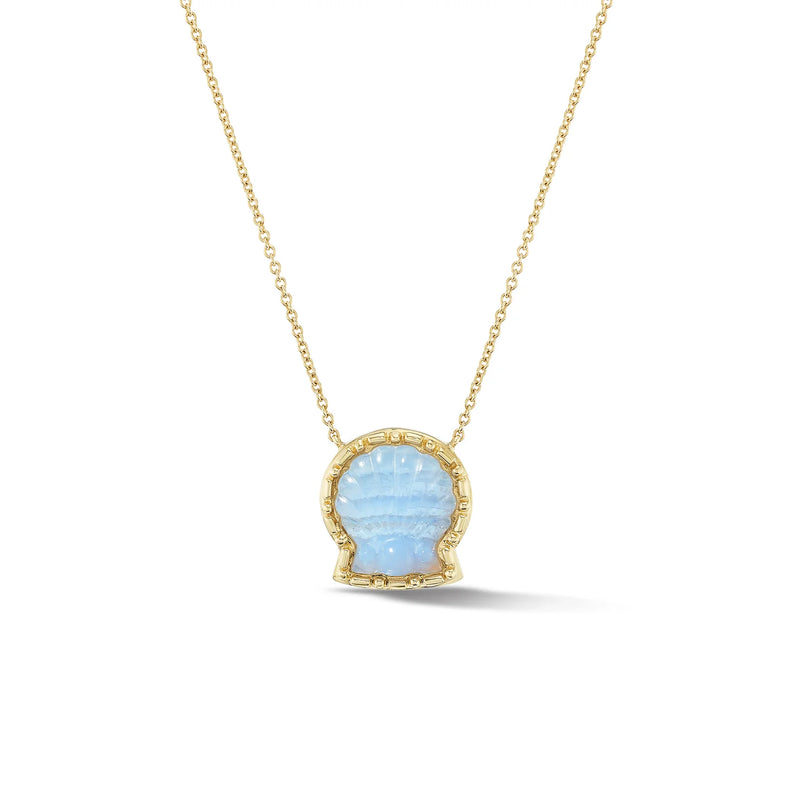 Emily Weld Collins Taras Shell in Blue Lace Agate