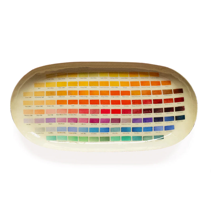 Roomytown Enamel Printed Tray - Nomenclature of Colors