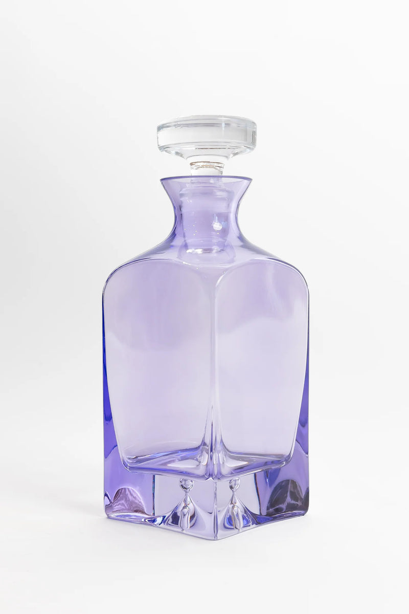 Estelle Colored Glass Heritage Decanter Lavender