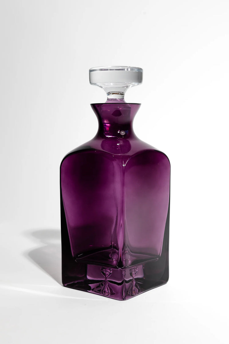 Estelle Colored Glass Heritage Decanter Amethyst