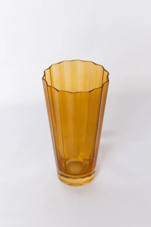 Estelle Colored Glass Sunday High Ball Butterscotch