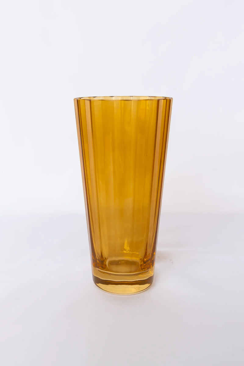 Estelle Colored Glass Sunday High Ball Butterscotch