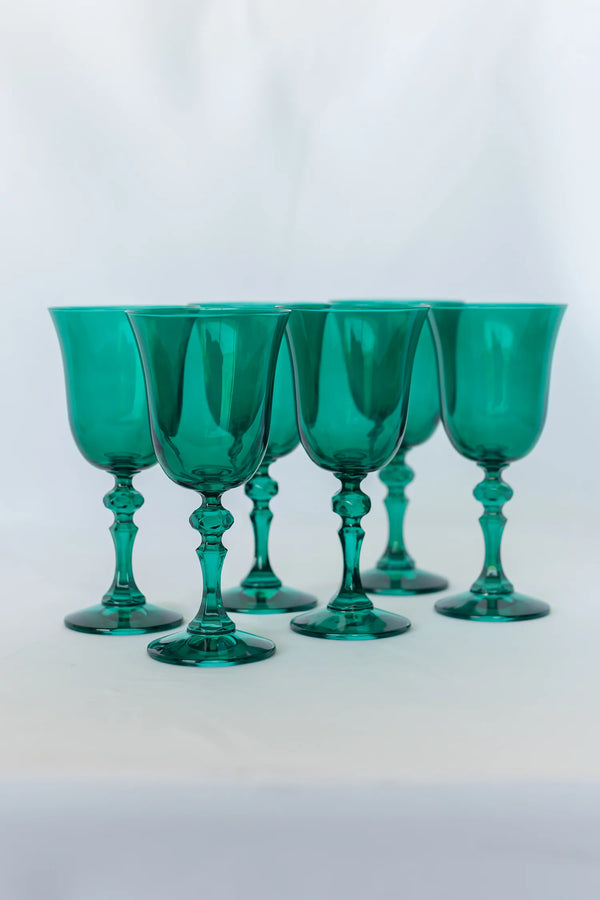 Estelle Colored Glass Colored Regal Goblet