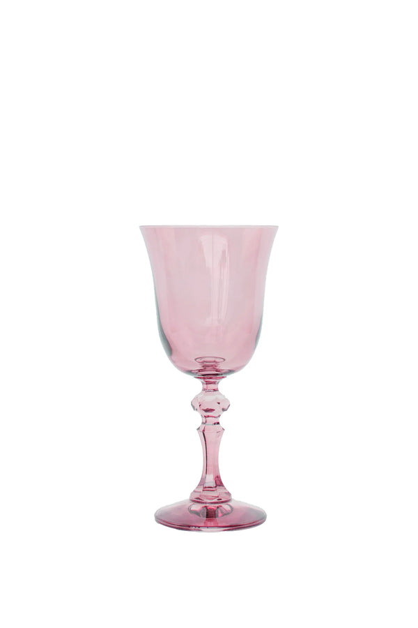 Estelle Colored Glass Colored Regal Goblet Rose