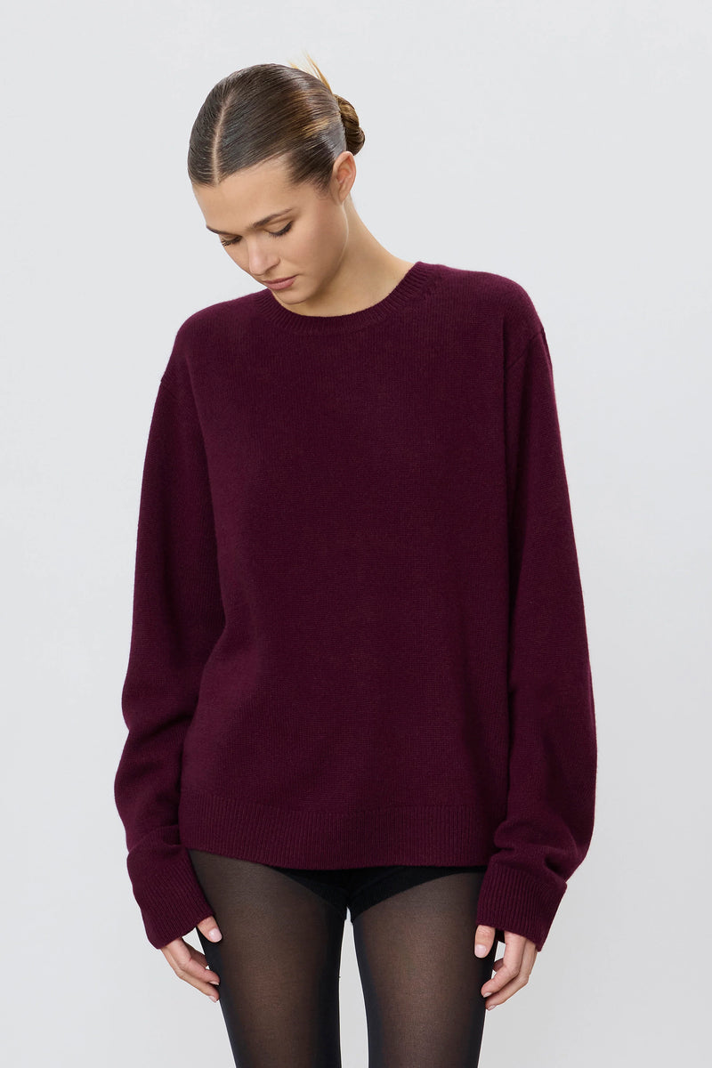 Eterne James Sweater Oxblood