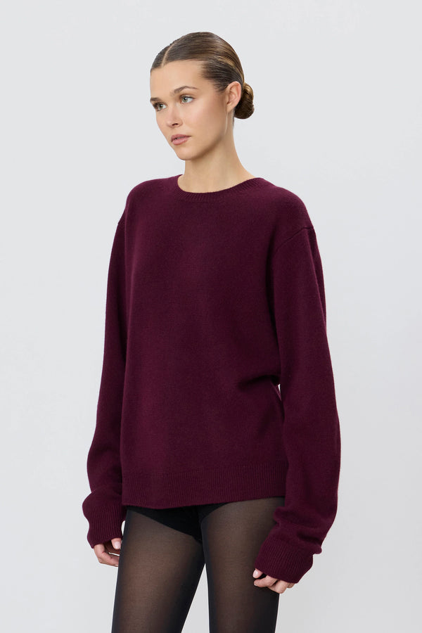 Eterne James Sweater Oxblood