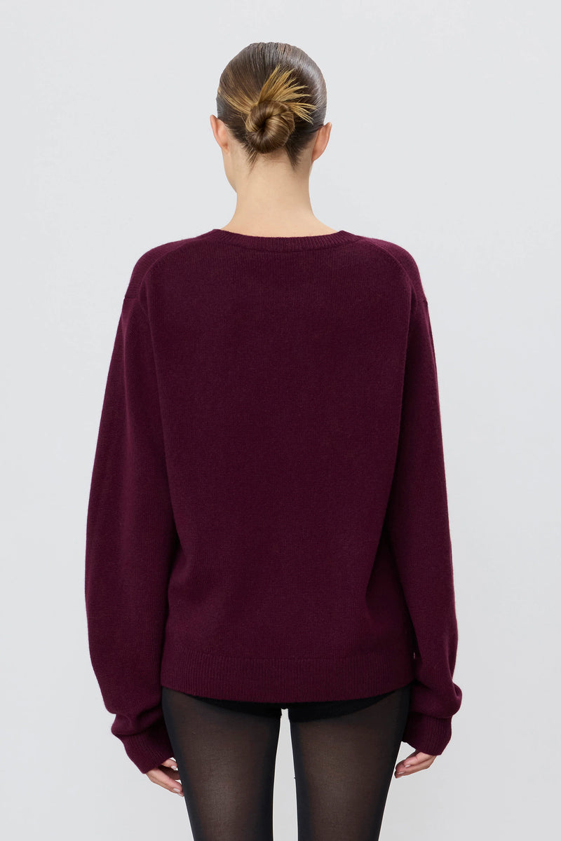 Eterne James Sweater Oxblood