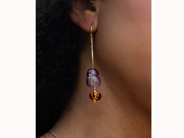 Peter and June Lennox Earring Lilac