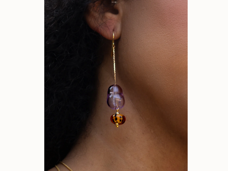 Peter and June Lennox Earring Lilac