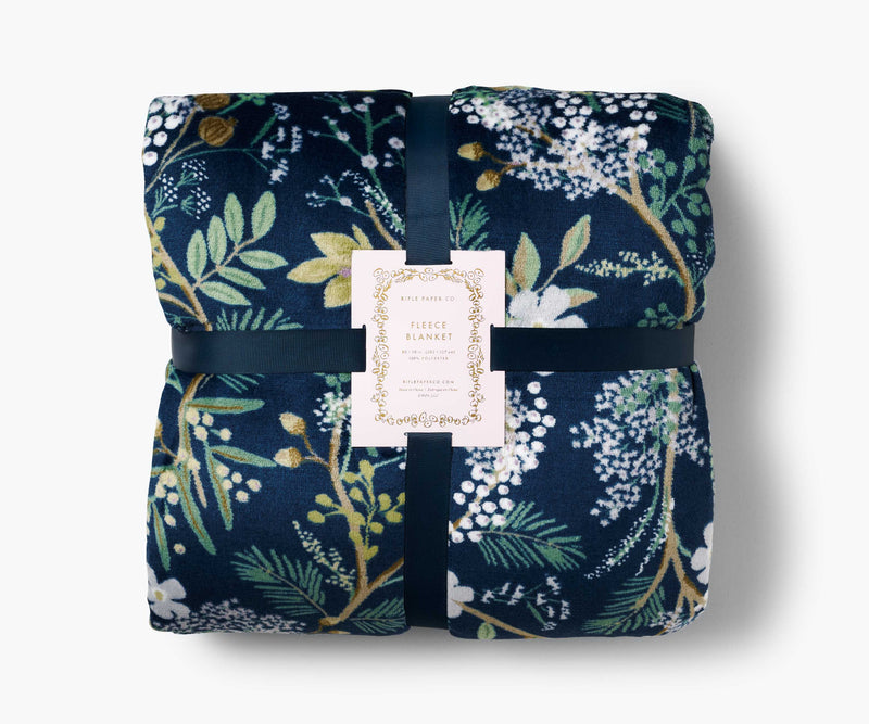 Rifle Paper Co. Juniper Forest Fleece Blanket