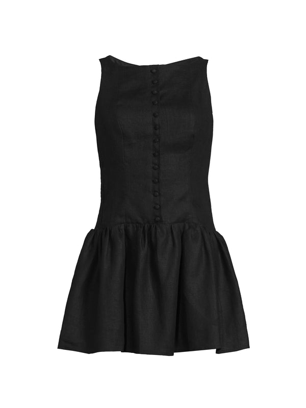 Faithfull the Brand Blair Mini Dress - Black