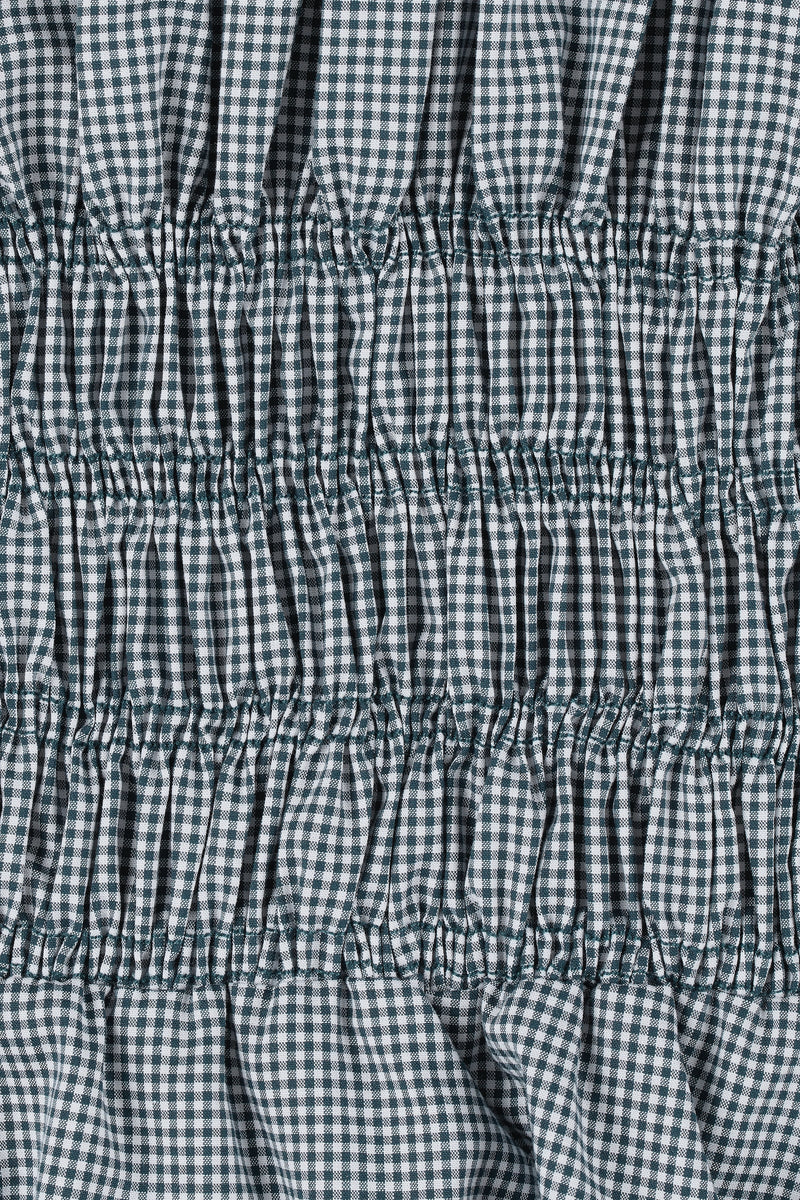 Faithfull the Brand Edda Mini Dress Hanne Gingham Vintage Navy