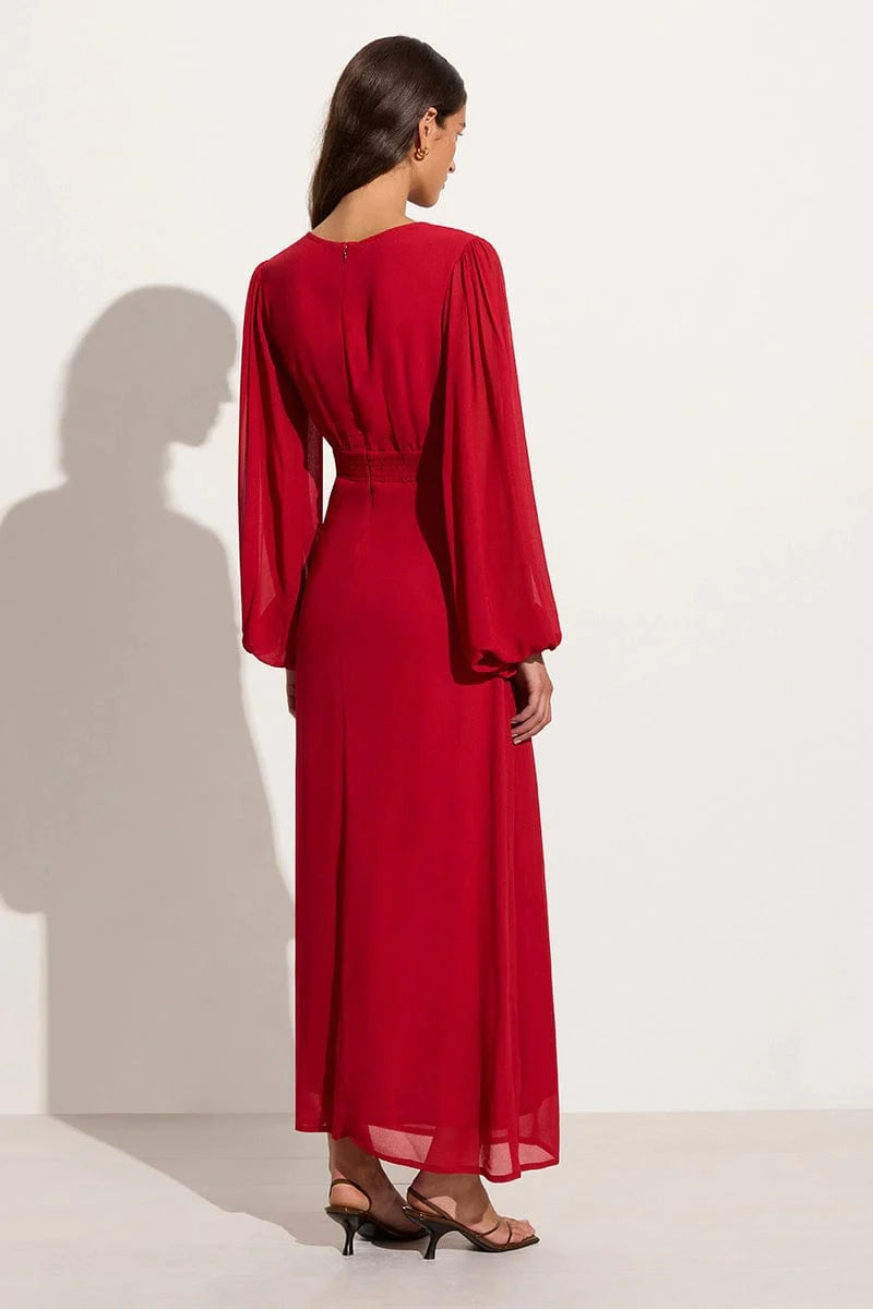 Faithfull the Brand Margarite Maxi Dress Ruby