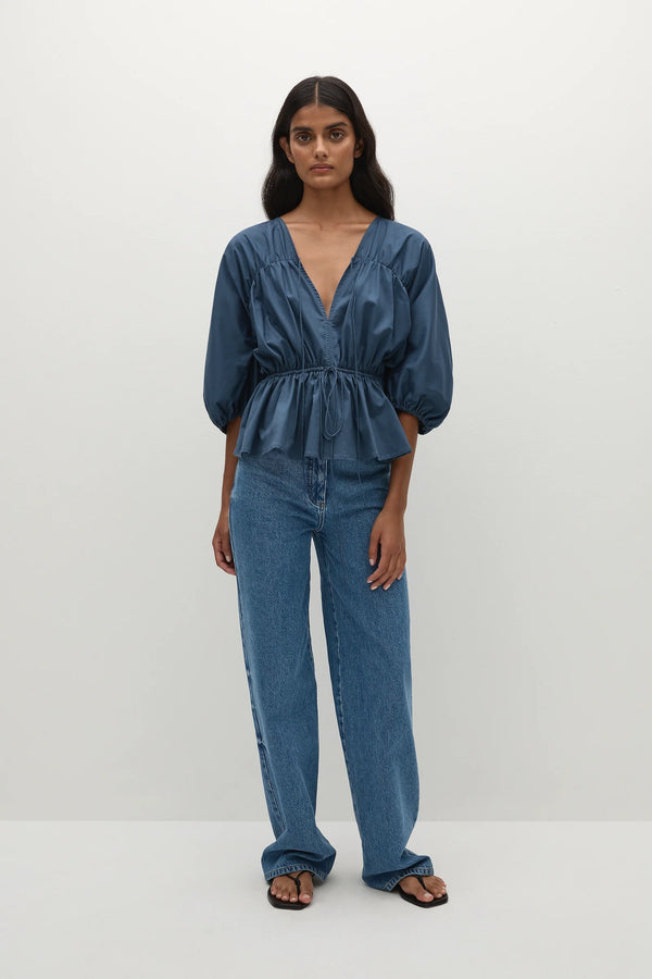Faithfull the Brand Sigrid Top Vintage Navy
