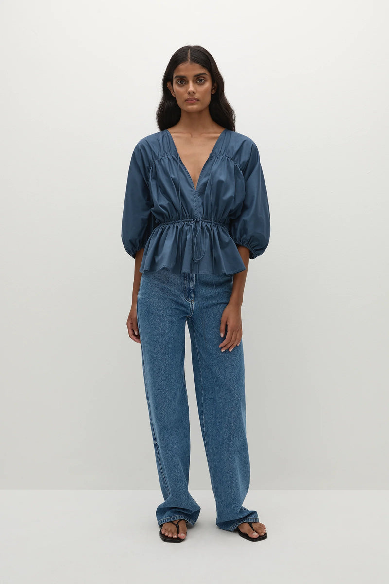 Faithfull the Brand Sigrid Top Vintage Navy