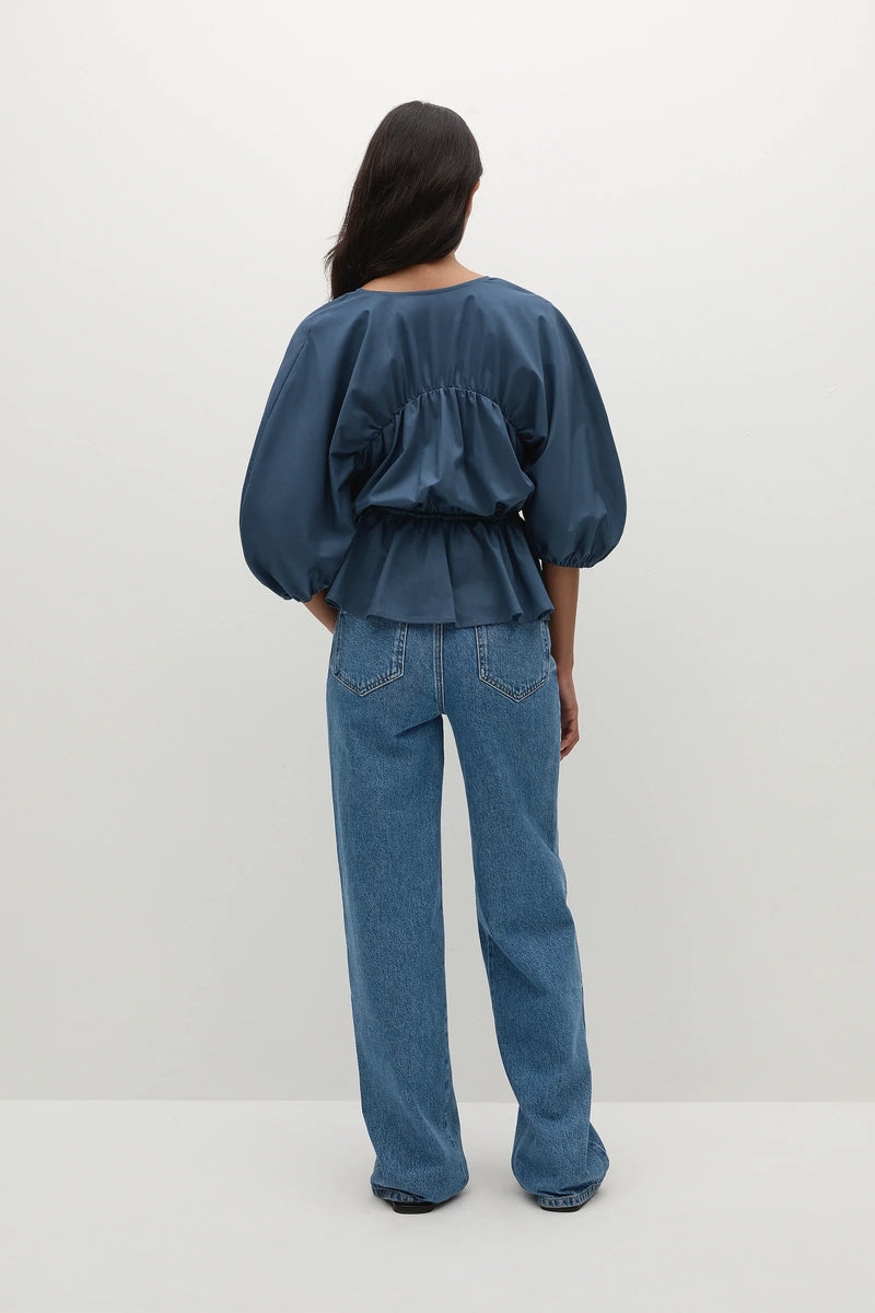 Faithfull the Brand Sigrid Top Vintage Navy