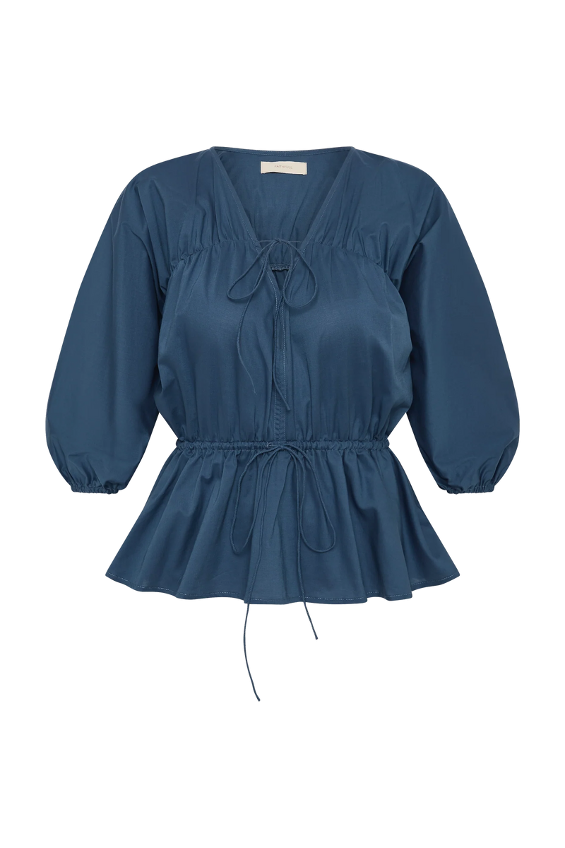 Faithfull the Brand Sigrid Top Vintage Navy