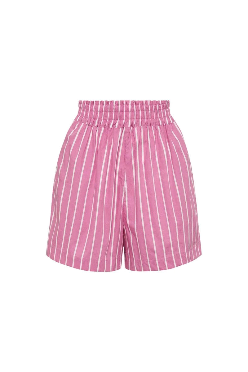 Faithfull the brand Elva Shorts - Adia Stripe Print - Lilac