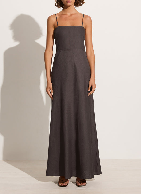 Faithfull the brand Garcia Maxi Dress - Charcoal