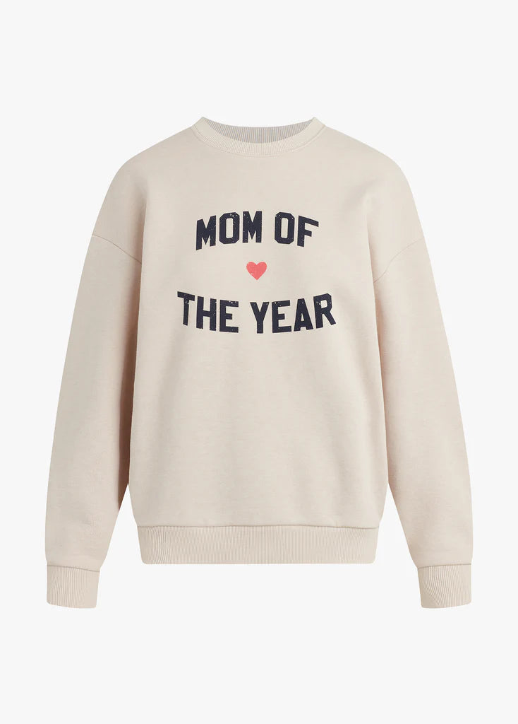 Favorite Daughter Mom of The Year Sweatshirt Heather Oatmeal