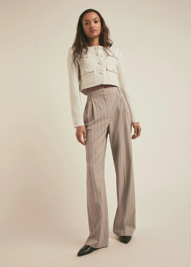 Favorite Daughter The Dream Favorite Pant Natural Pinstripe