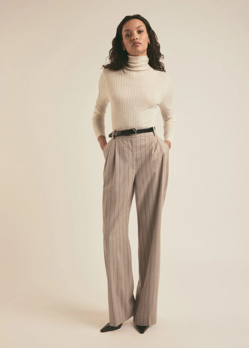 Favorite Daughter The Dream Favorite Pant Natural Pinstripe