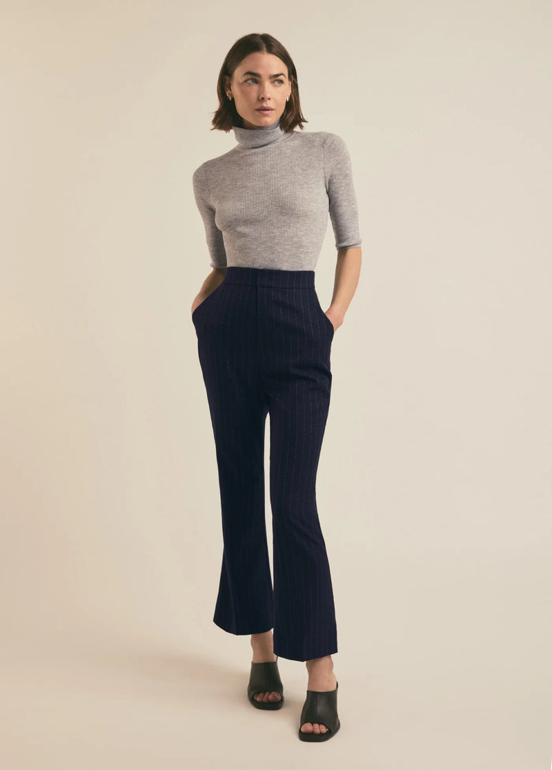 Favorite Daughter The Phoebe Pant Navy Pinstripe