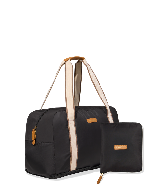 Paravel Fold-Up Bag Sandstone Black