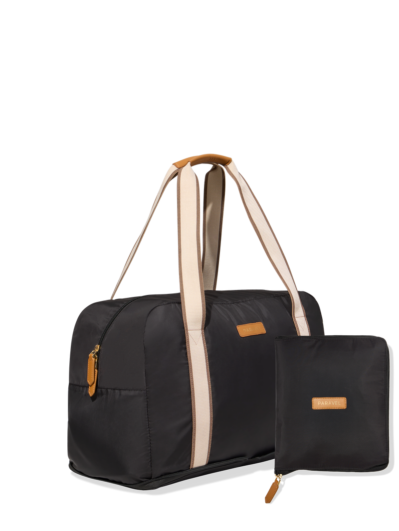 Paravel Fold-Up Bag Sandstone Black