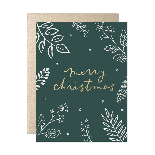 Our Heiday Forest Foliage Merry Christmas Card (Box Set)