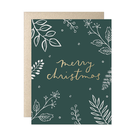 Our Heiday Forest Foliage Merry Christmas Card