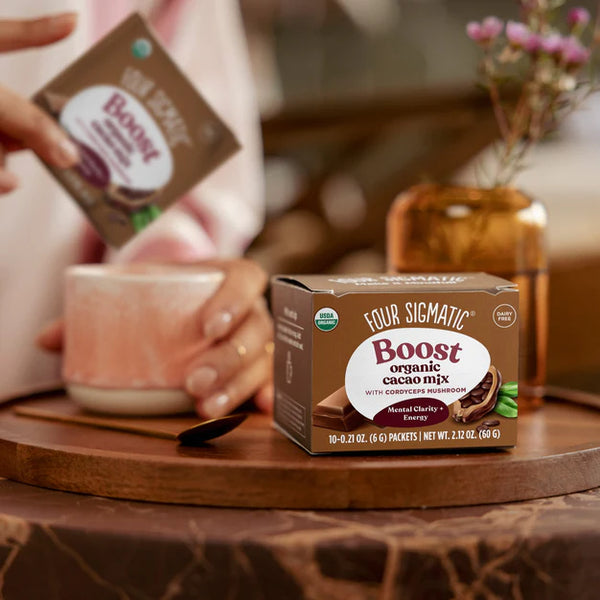 Four Sigmatic  BOOST Organic Cacao Mix with CordycepsMushrooms