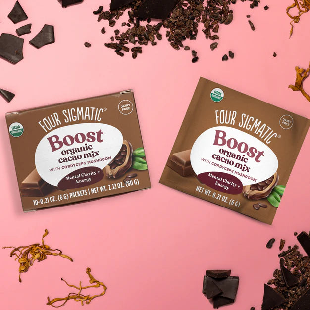 Four Sigmatic  BOOST Organic Cacao Mix with CordycepsMushrooms