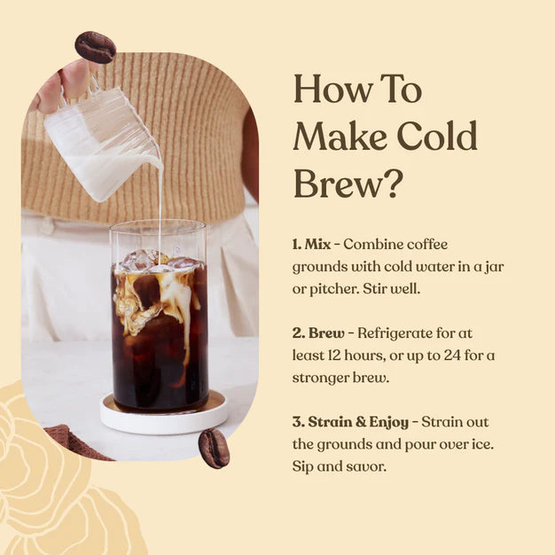 Four Sigmatic  FOCUS Cold Brew Organic Ground Coffee with Lion'sMane & Yacon Mushrooms