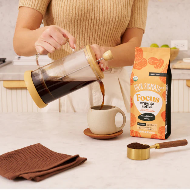 Four Sigmatic  FOCUS Organic Ground Coffee with Lion's Mane &Chaga Mushrooms