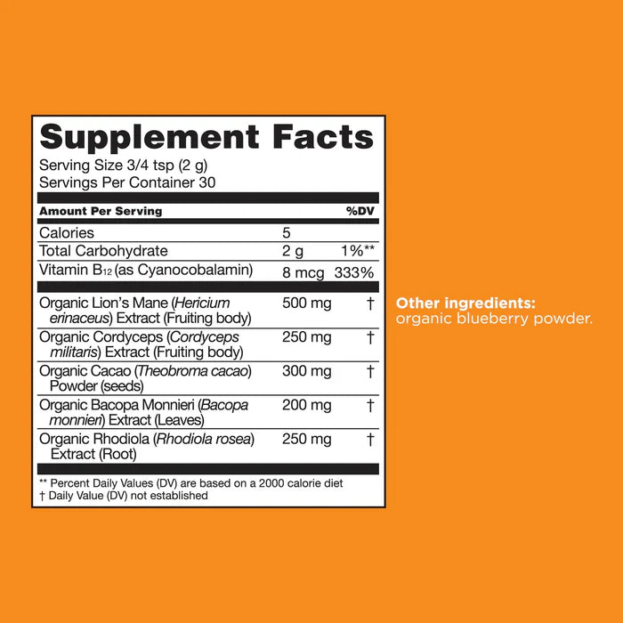 Four Sigmatic  FOCUS Organic Mushroom Blend Mix with 5 GeniusAdaptogens