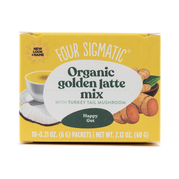 Four Sigmatic  HAPPY GUT Organic Golden Latte Mix with TurkeyTail Mushrooms