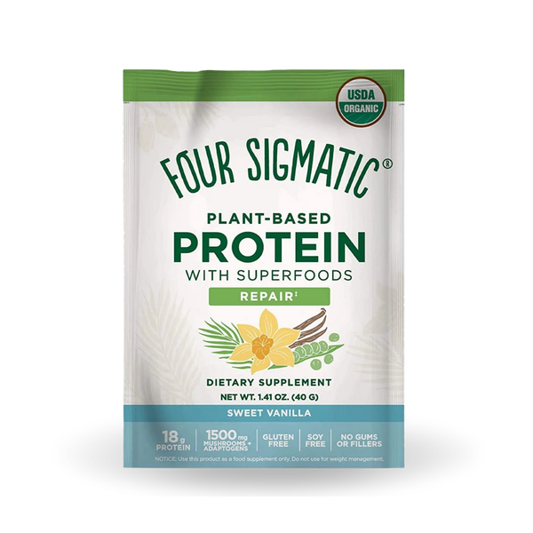 Four Sigmatic Plant-Based Protein Sweet Vanilla Packets