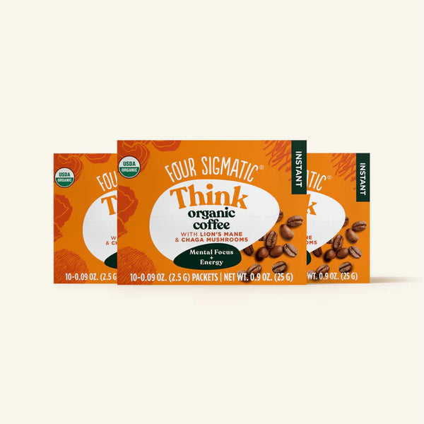 Four Sigmatic THINK Organic Instant Coffee Mix with Lion's Mane & Chaga Mushrooms